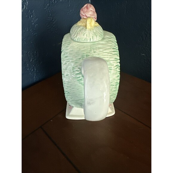 Gift Gallery Porcelain Clock Tea Pot Decorative Only Clock Face Floral VTG - Picture 3 of 8